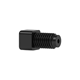 Flanged Fitting M6 Flat-Bottom, for 1/8" OD 10 Pack